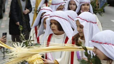 Procesión de La Borriquilla el Domingo de Ramos en A Coruña