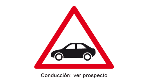 Este símbolo indica que conducir bajo los efectos del medicamento no es seguro.