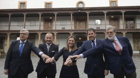 Los presidentes de las patronales de Asturias, Castilla y Len, Galicia y Cepyme 