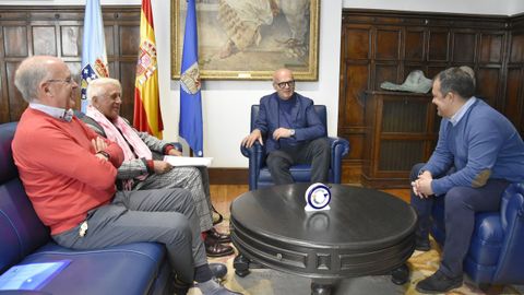 Baltar recibió a Jiménez Morán, José Luis Suárez y Antonino Nieto Rodríguez para conocer detalles del festival
