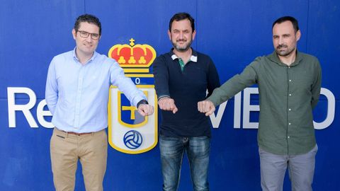 De izquierda a derecha: Álex Rodríguez, José Moro y Javi Cordero