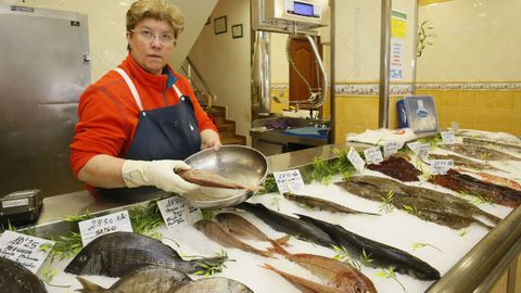 Parrochas y bocartes tienen mucho tirón en pescadería Pastoriza de Burela