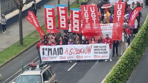 Manifestación del 1 de Mayo de UGT y CCOOO en A Coruña