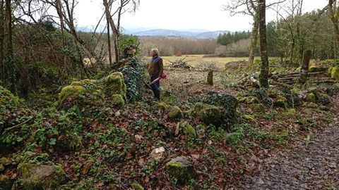 Los restos de la aldea abandonada de Lamas se encuentran en la parroquia monfortina de Chavaga, en el límite con el municipio de A Pobra do Brollón, con el que estaban más relacionados sus vecinos