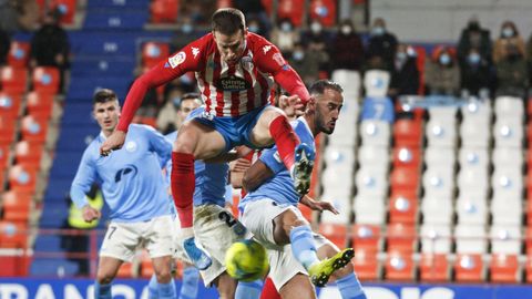 Orest Lebedenko, ante el Ibiza, en la primera vuelta.