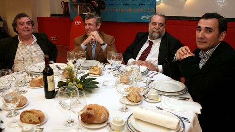 Febrero del 2008, en una cena del PP en Carballo
