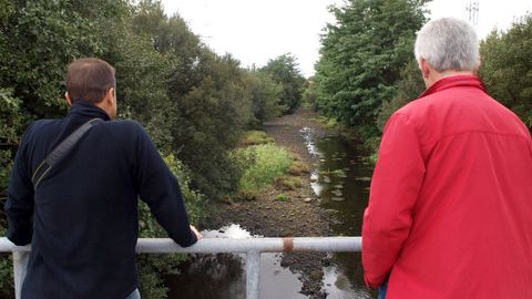 Unas obras en el río Sar en el 2010 volvían a dejar con poca agua el cauce fluvial