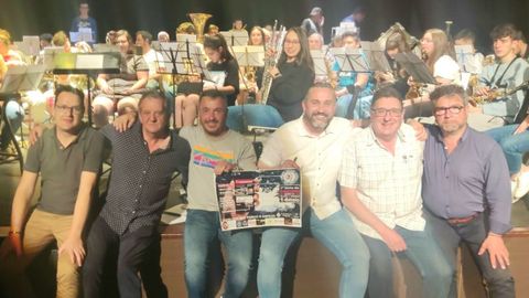 Primer ensayo conjunto de las bandas de música de Celanova y Vilanova dos Infantes.