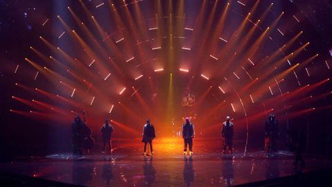 Kalush Orchestra, de Ucrania, en la final de Eurovisión