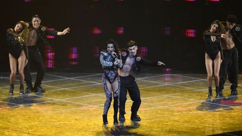 Chanel, en la final de Eurovisión