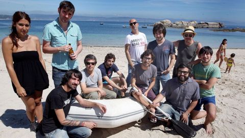 La orquesta poligonera en la playa en el verano del 2011