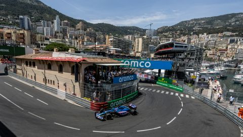 El Alpine de Fernando Alonso en Mónaco