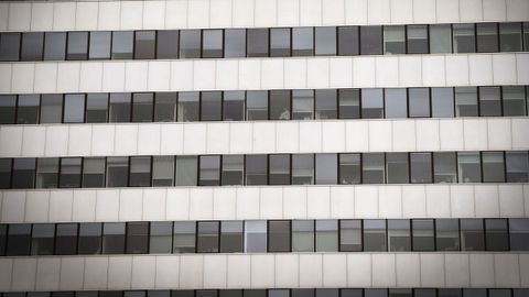 Zona de hospitalización del Hospital Central de Asturias (HUCA)