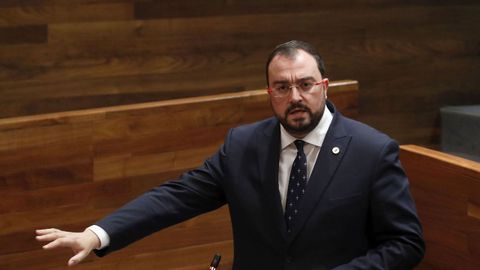 El presidente del Principado, el socialista Adrián Barbón