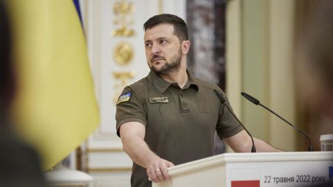 El presidente ucraniano, Volodmir Zelensky.