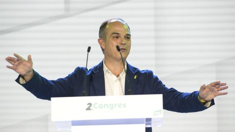 El secretario general de Junts, Jordi Turull, en un congreso del partido