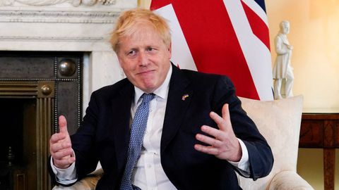 Boris Johnson, en su residencia de Downing Street