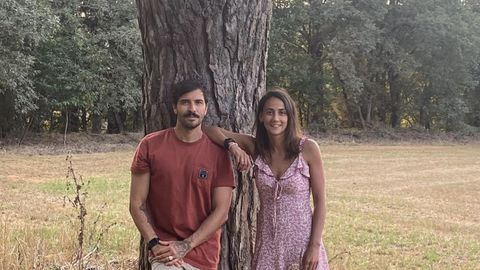 Javier Arias y Alba López, promotores del glámping