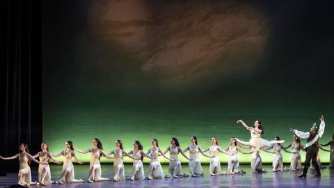 Ballet de Niza durante la representación de Don Quijote en el Teatro Campoamor