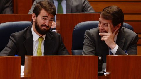 García-Gallardo, de Vox, con Mañueco, presidente de la Junta