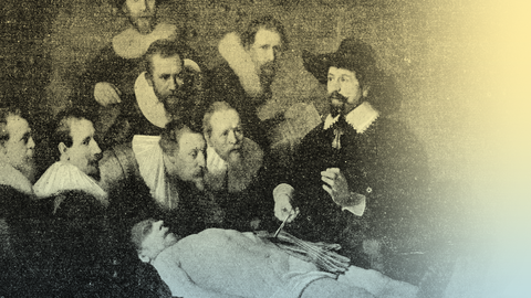 La lección de anatomía del Dr. Nicolaes Tulp de Rembrandt, una muestra de lo importante que ha sido el estudio de los cadáveres en la historia de la medicina. 