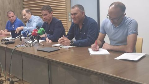 Jos Luis Alperi, Vctor Fernndez, Mario Rivas, Maximino Garca y Damin Manzano