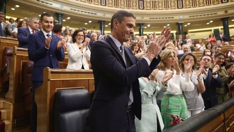 Aplausos a Pedro Sánchez