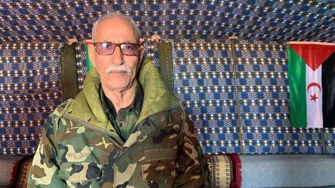 El lder del Frente Polisario, Brahim Gali.