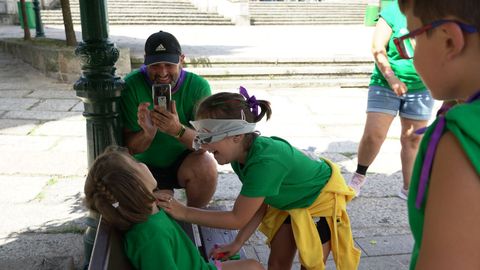 Imágenes del Maratason infantil de la Festa da Dorna de Ribeira