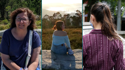 Isabel (59), Esther (26) y Ana (26) han sido diagnosticadas de depresión.
