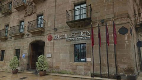 Vista exterior del Hotel Palacio de Avilés, donde se celebra la XLIV edición de los cursos de La Granda