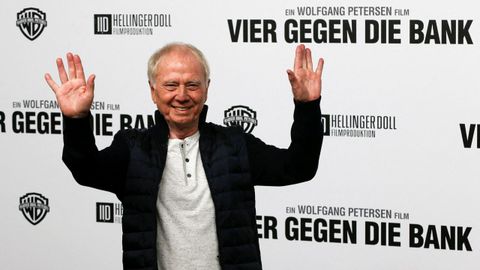 Petersen, en su regreso a Alemania, en la presentación de «Cuatro contra el banco», en noviembre del 2015.