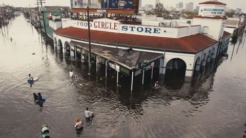La ciudad de Nueva Orleans, anegada en el 2005 tras el paso del huracn Katrina