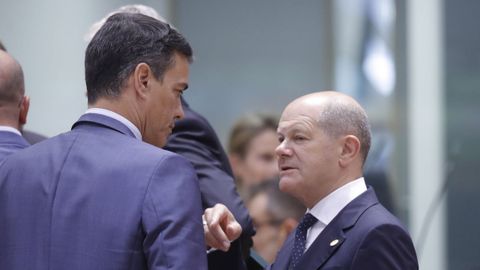 Sánchez y Scholz, en una imagen de archivo