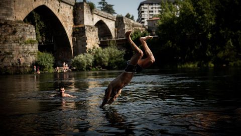 Una imagen de Ourense de junio del 2022, en plena ola de calor