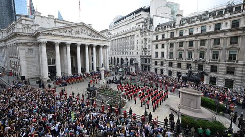 La ceremonia se trasladó al Royal Exchange de Londres