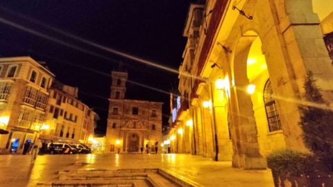 Plaza del Ayuntamiento de Oviedo durante las fiestas de San Mateo