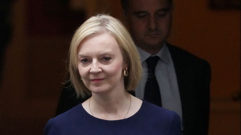 La primera ministra británica Liz truss.