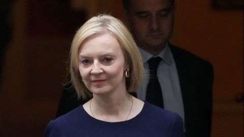 La primera ministra britnica Liz truss.