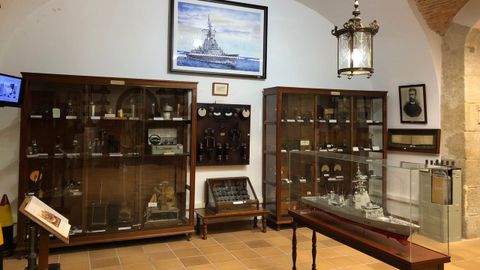 Vista de la sala dedicada a la ETEA en el Museo Naval de Ferrol 