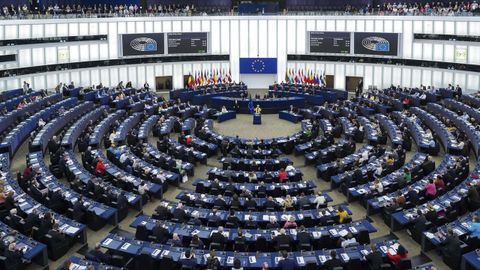 Vista del Parlamento Europeo.