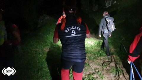 Rescate de montaña en Amieva