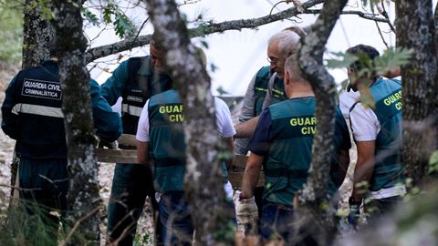 Guardia Civil y Polica Nacional baten la zona donde se encontraron los huesos de Juana Canal.