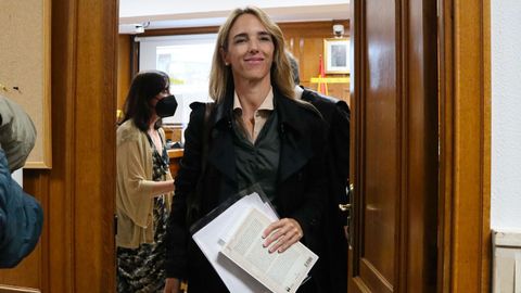 La diputada del PP Cayetana lvarez de Toledo, en los juzgados de Zamora