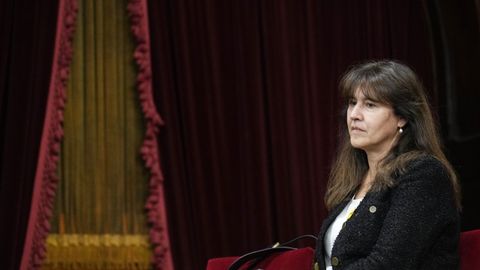 Laura Borràs, en el Parlamento de Cataluña.