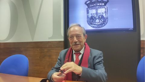 El portavoz del PSOE en el Ayuntamiento de Oviedo, Wenceslao Lpez, en rueda de prensa
