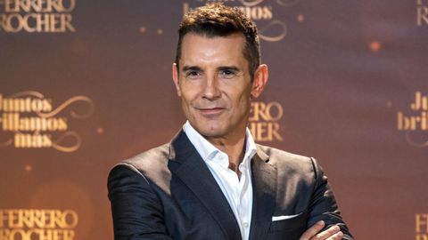 Jesús Vázquez durante la campaña promocional de Ferrero Rocher.