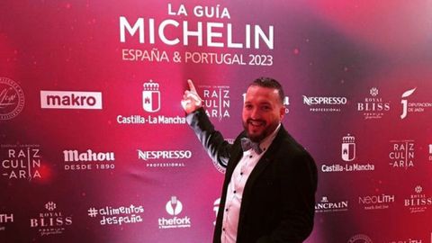 Elio Fernández en la gala de la Guía Michelin 2023