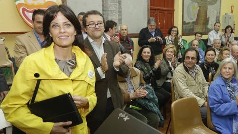 Imagen de archivo de la cofundadora de Vox, Cristina Seguí, en un acto en A Coruña.