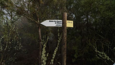 Sealizacin de la ruta de los lagares de Ombra.